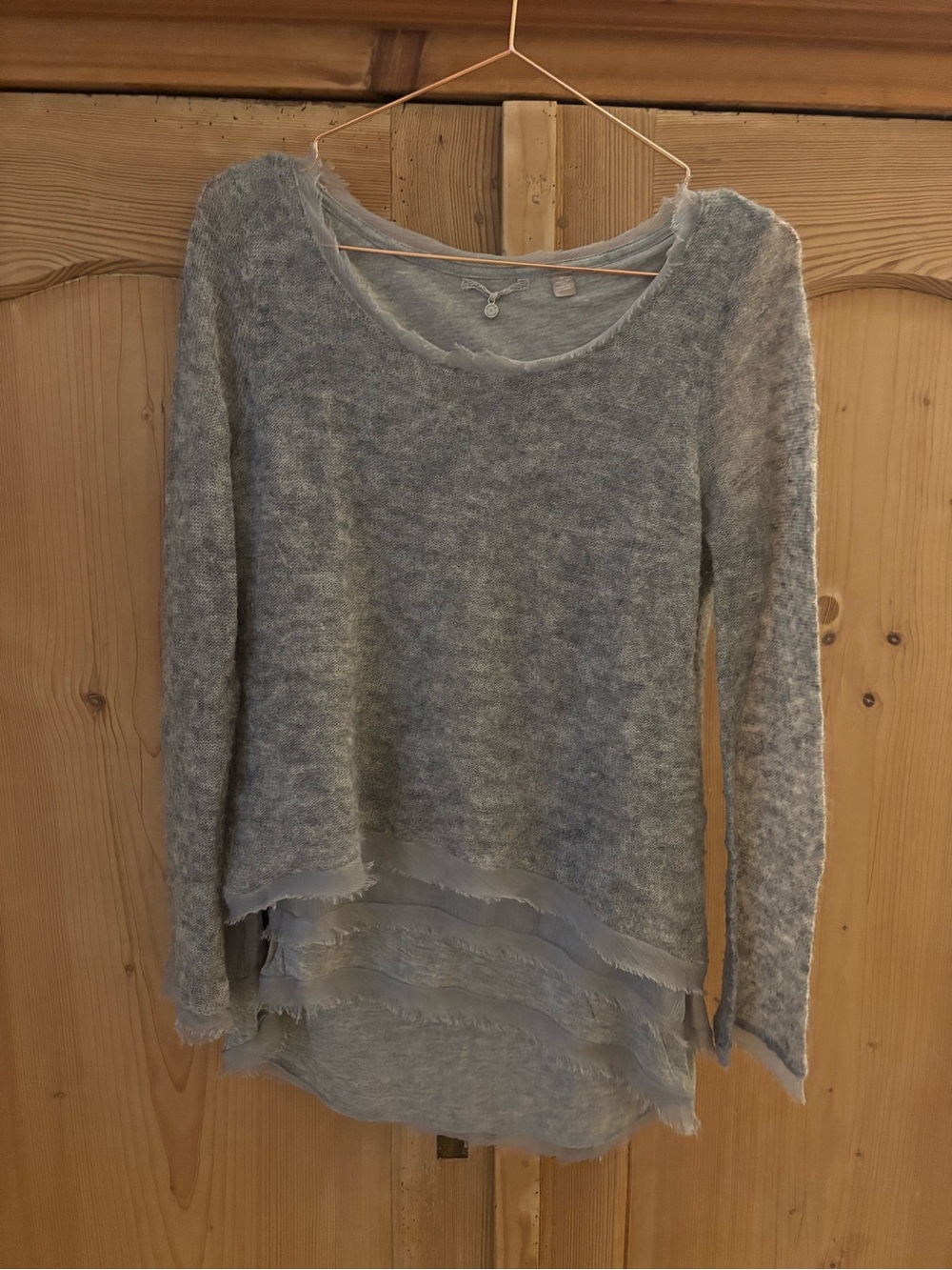 ANTHROPOLOGIE x KNITTED & KNOTTED Layered Scoop-Neck Sweater